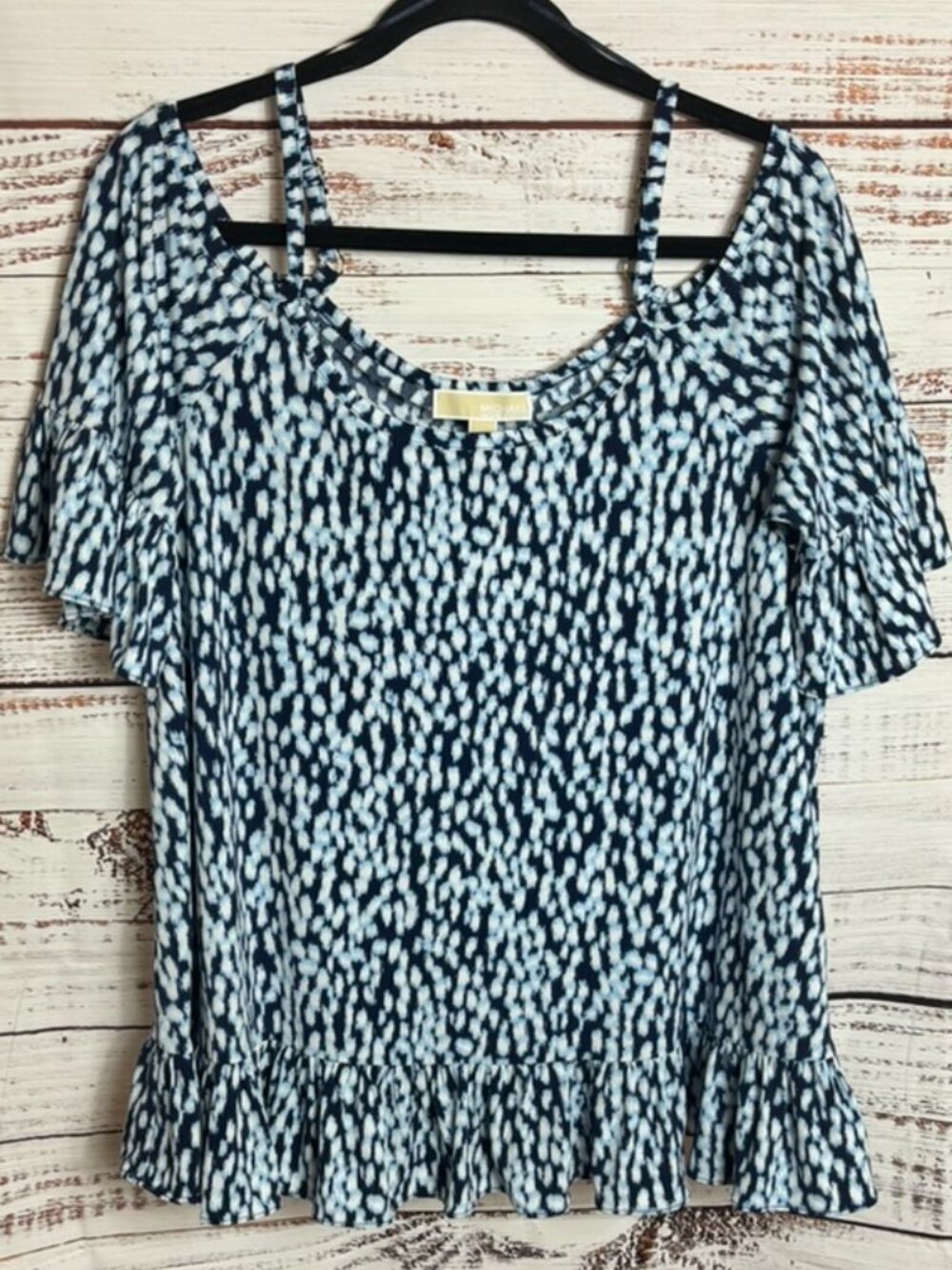 MICHAEL Michael Kors cold shoulder short sleeve women’ top size XL qty=2